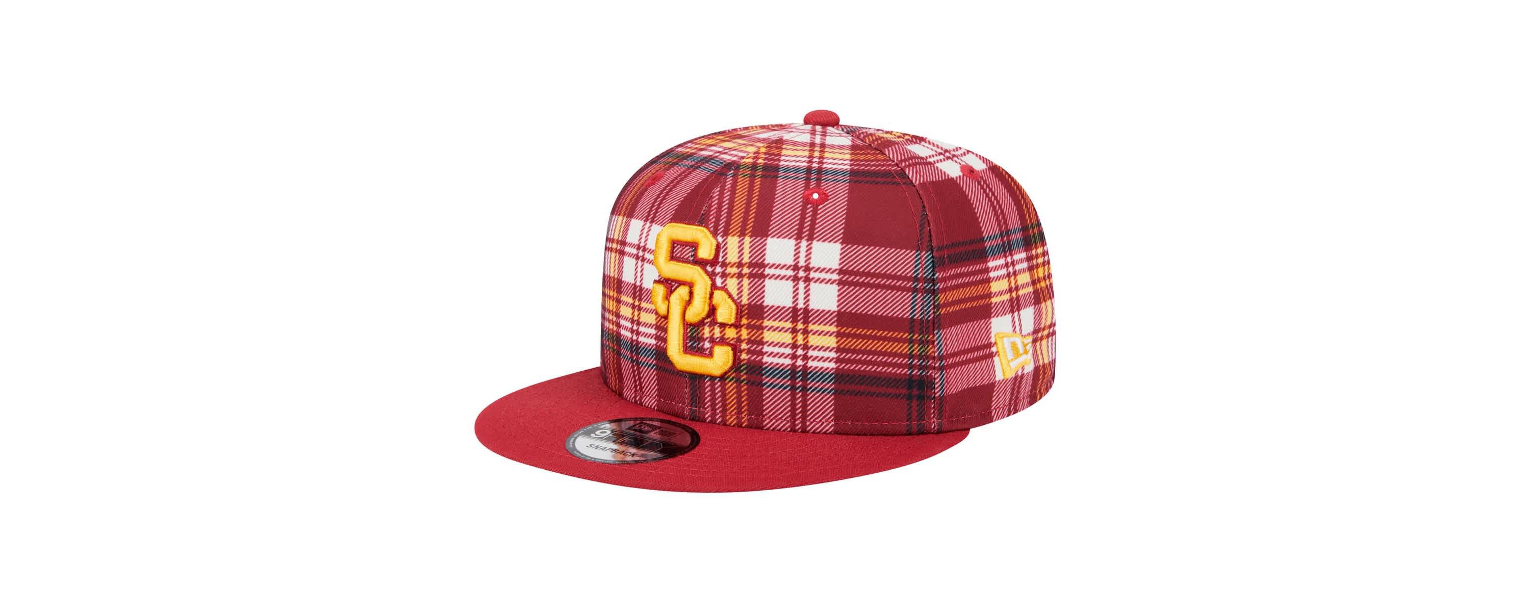 NCAA USC Trojans Plaid 9FIFTY Snapback Hat