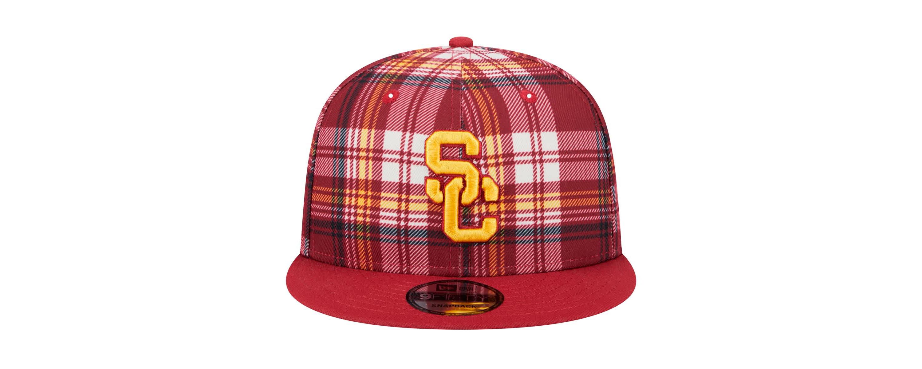 NCAA USC Trojans Plaid 9FIFTY Snapback Hat