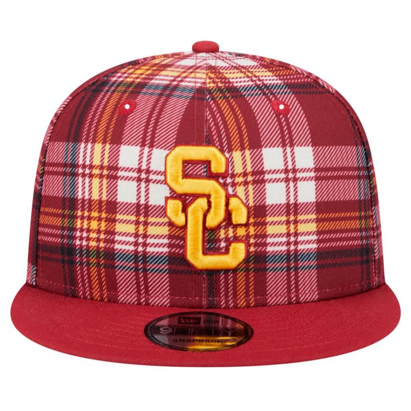 NCAA USC Trojans Plaid 9FIFTY Snapback Hat