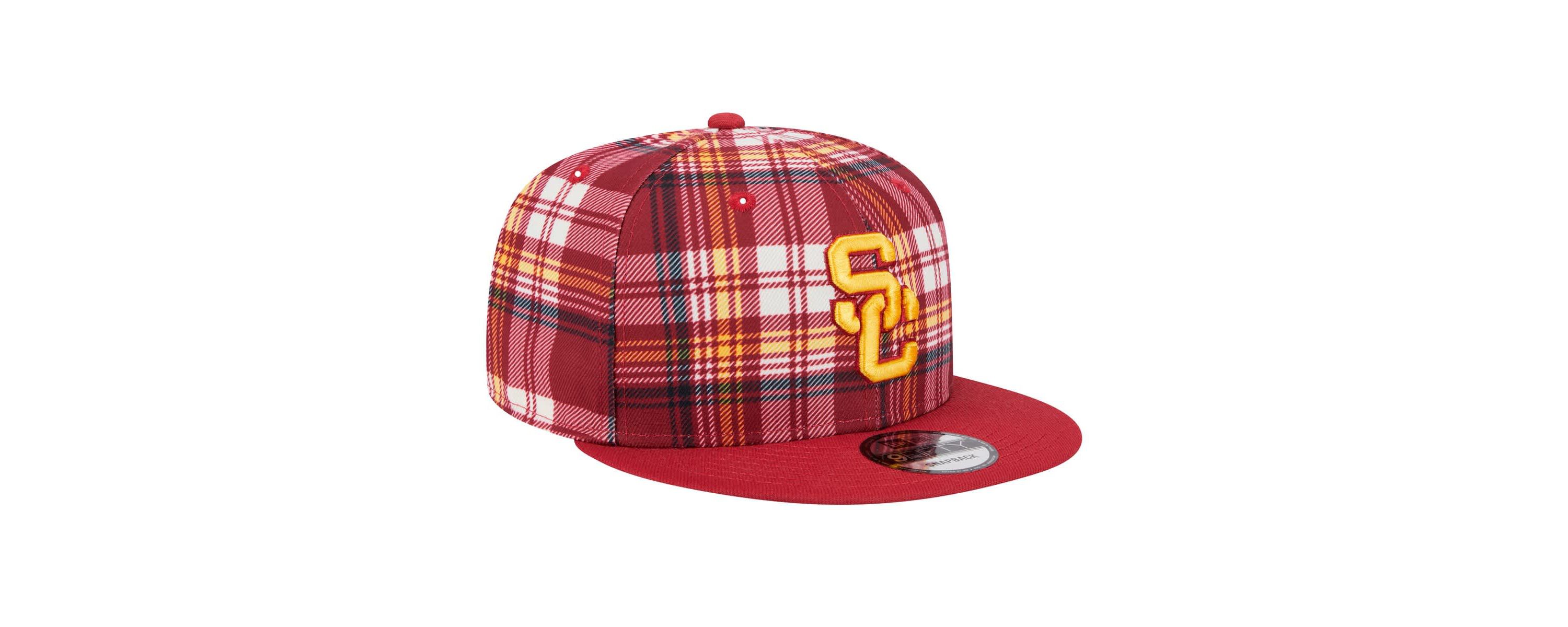 NCAA USC Trojans Plaid 9FIFTY Snapback Hat