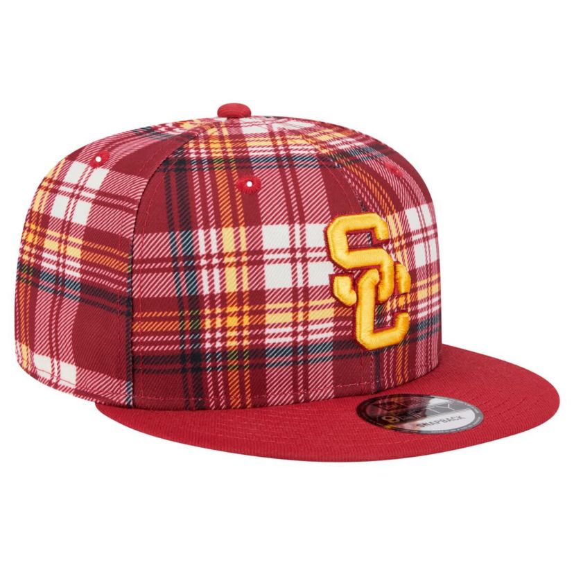 NCAA USC Trojans Plaid 9FIFTY Snapback Hat