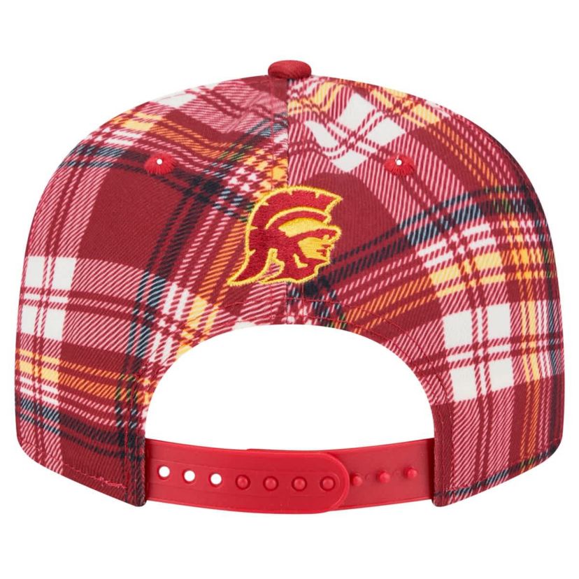 NCAA USC Trojans Plaid 9FIFTY Snapback Hat