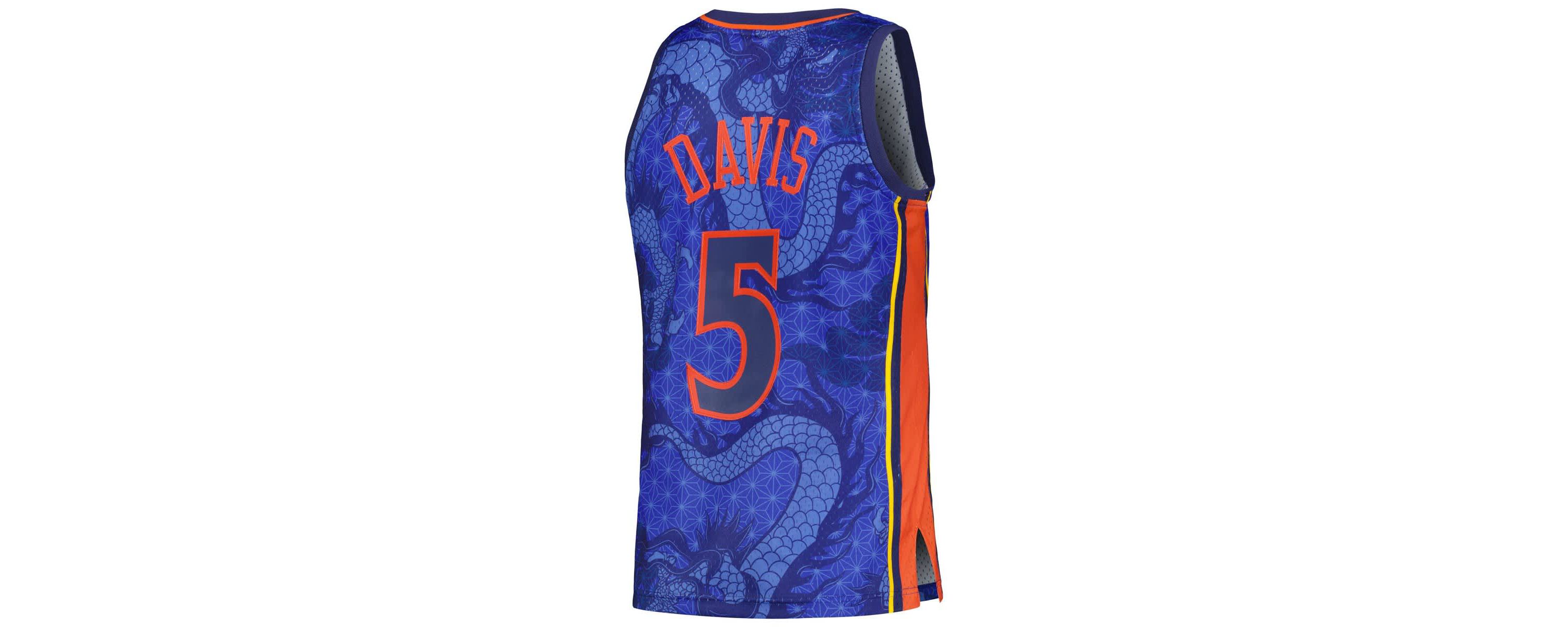 NBA Baron Davis Golden State Warriors 2006/07 Hardwood Classics Asian 6.0 Swingman Throwback Player Jersey