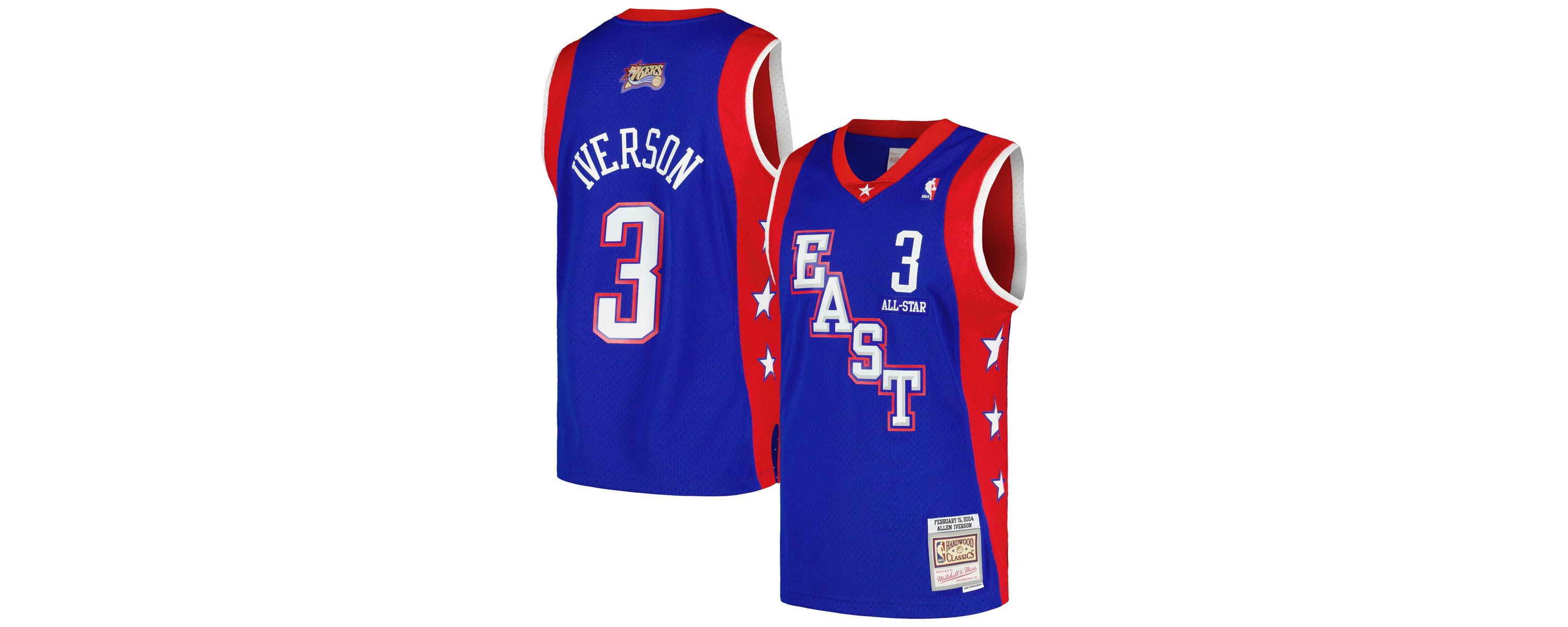 NBA Allen Iverson Eastern Conference Hardwood Classics 2004 NBA All-Star Game Swingman Throwback Jersey
