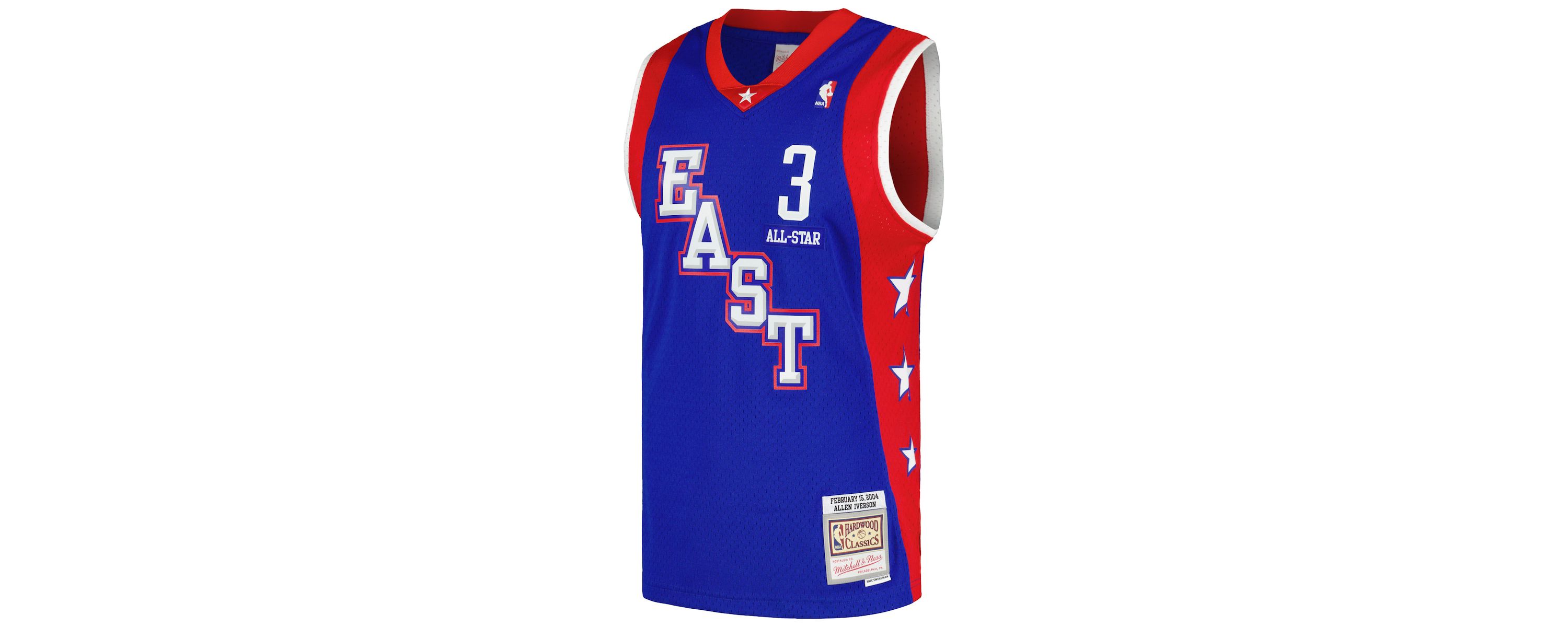 NBA Allen Iverson Eastern Conference Hardwood Classics 2004 NBA All-Star Game Swingman Throwback Jersey