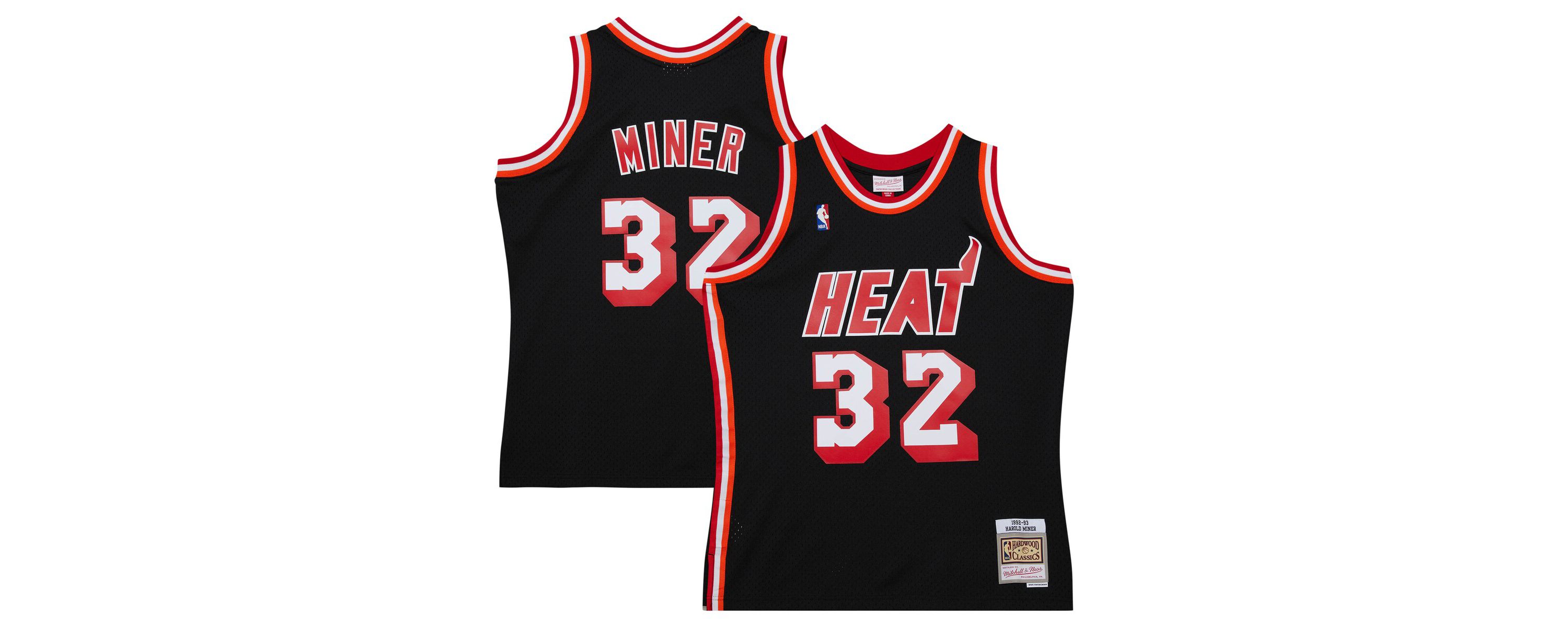 NBA Harold Miner Miami Heat 1992/93 Hardwood Classics Swingman Throwback Jersey
