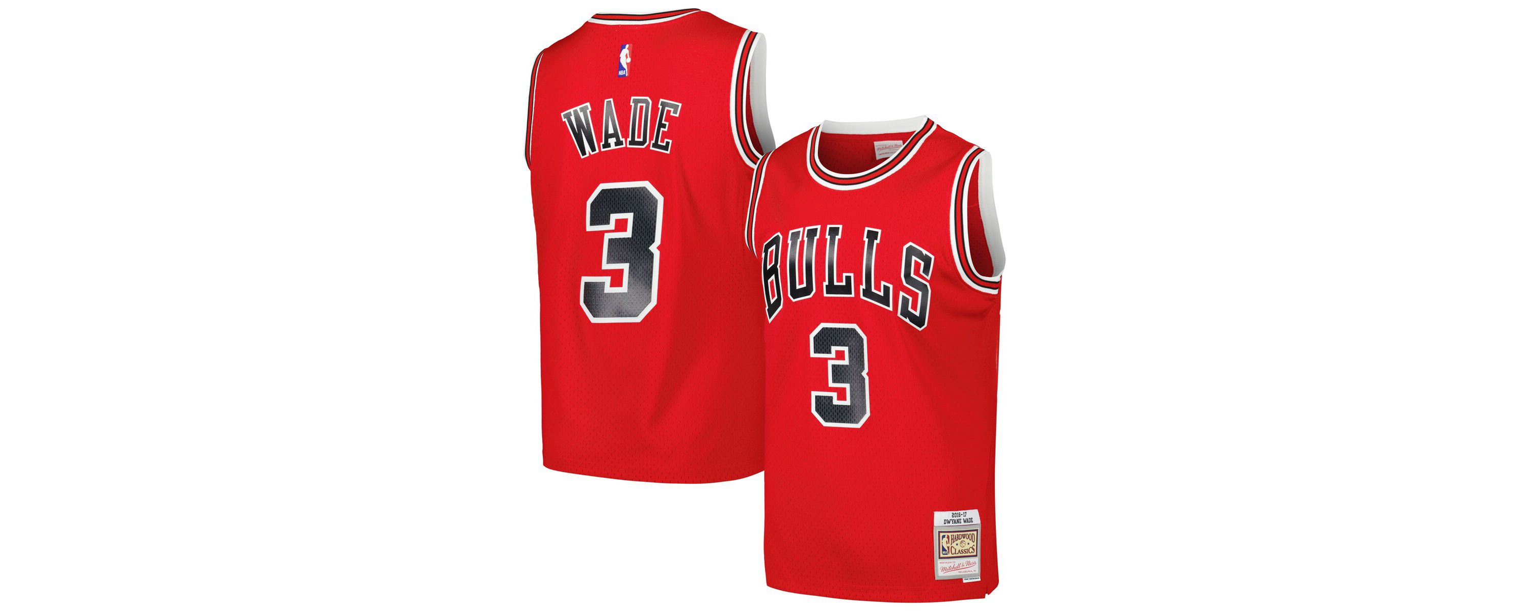 NBA Dwyane Wade Chicago Bulls 2016/17 Hardwood Classics Swingman Jersey