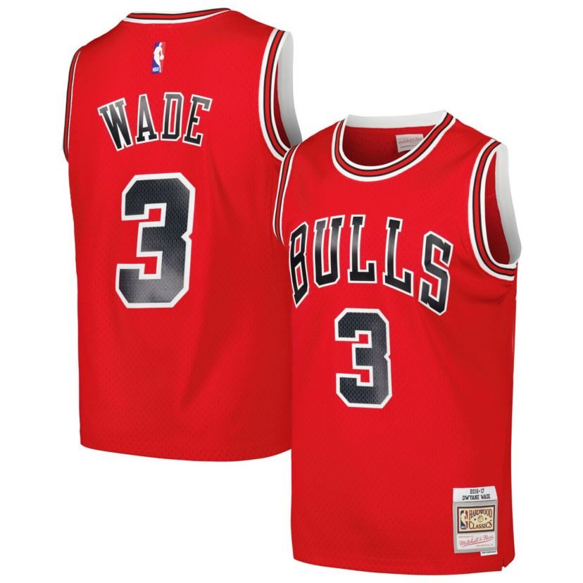 NBA Dwyane Wade Chicago Bulls 2016/17 Hardwood Classics Swingman Jersey