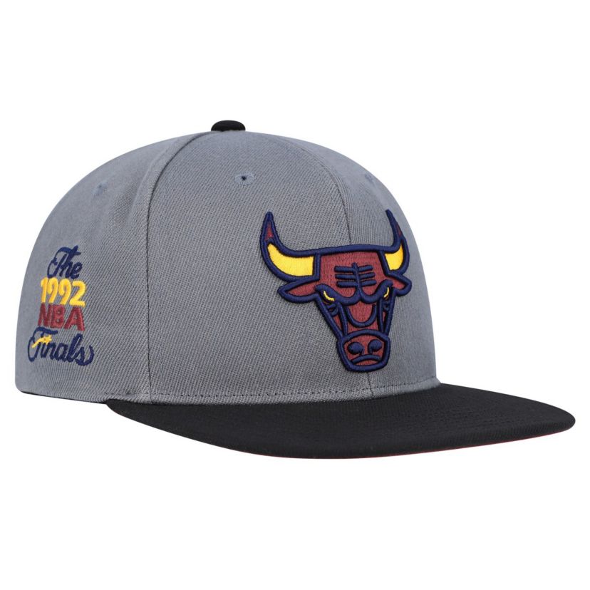 NBA Gray/Black Chicago Bulls Core Snapback Hat
