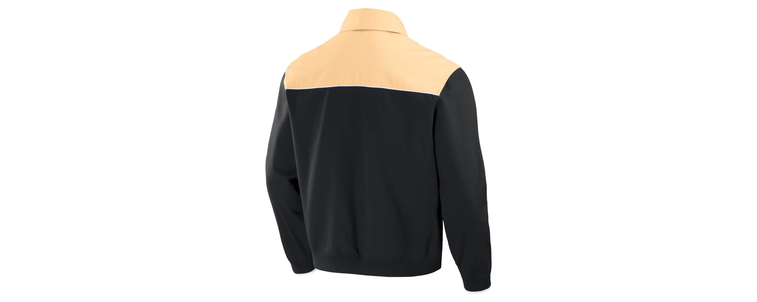 MLB Black/Tan Atlanta Braves Canvas Bomber Full-Zip Jacket