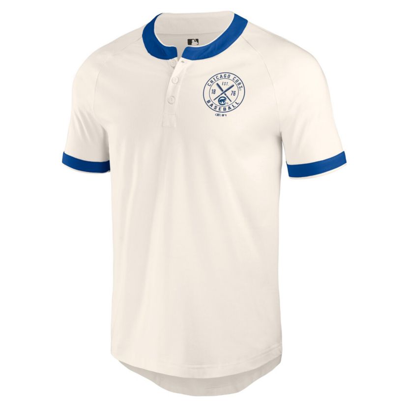 MLB Chicago Cubs Henley Raglan T-Shirt