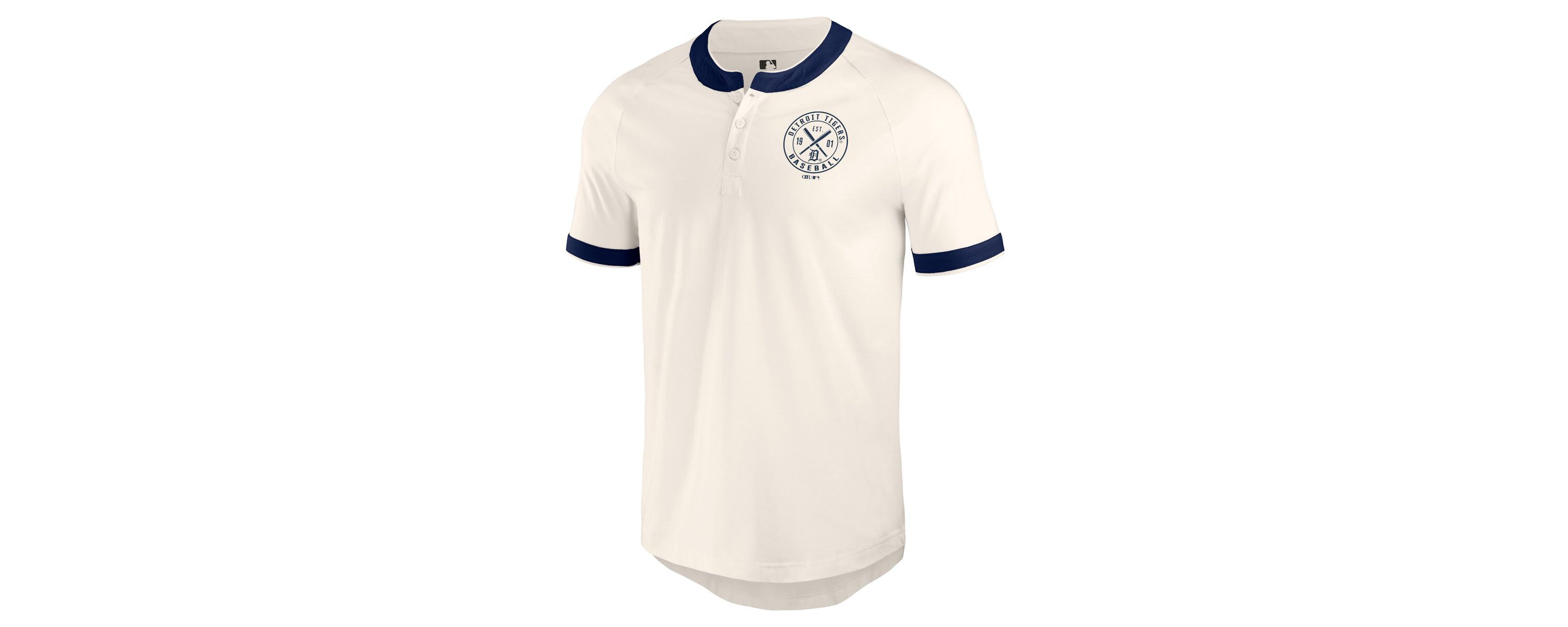 MLB Detroit Tigers Henley Raglan T-Shirt