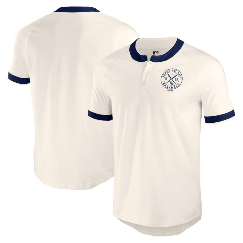 MLB Tampa Bay Rays Henley Raglan T-Shirt