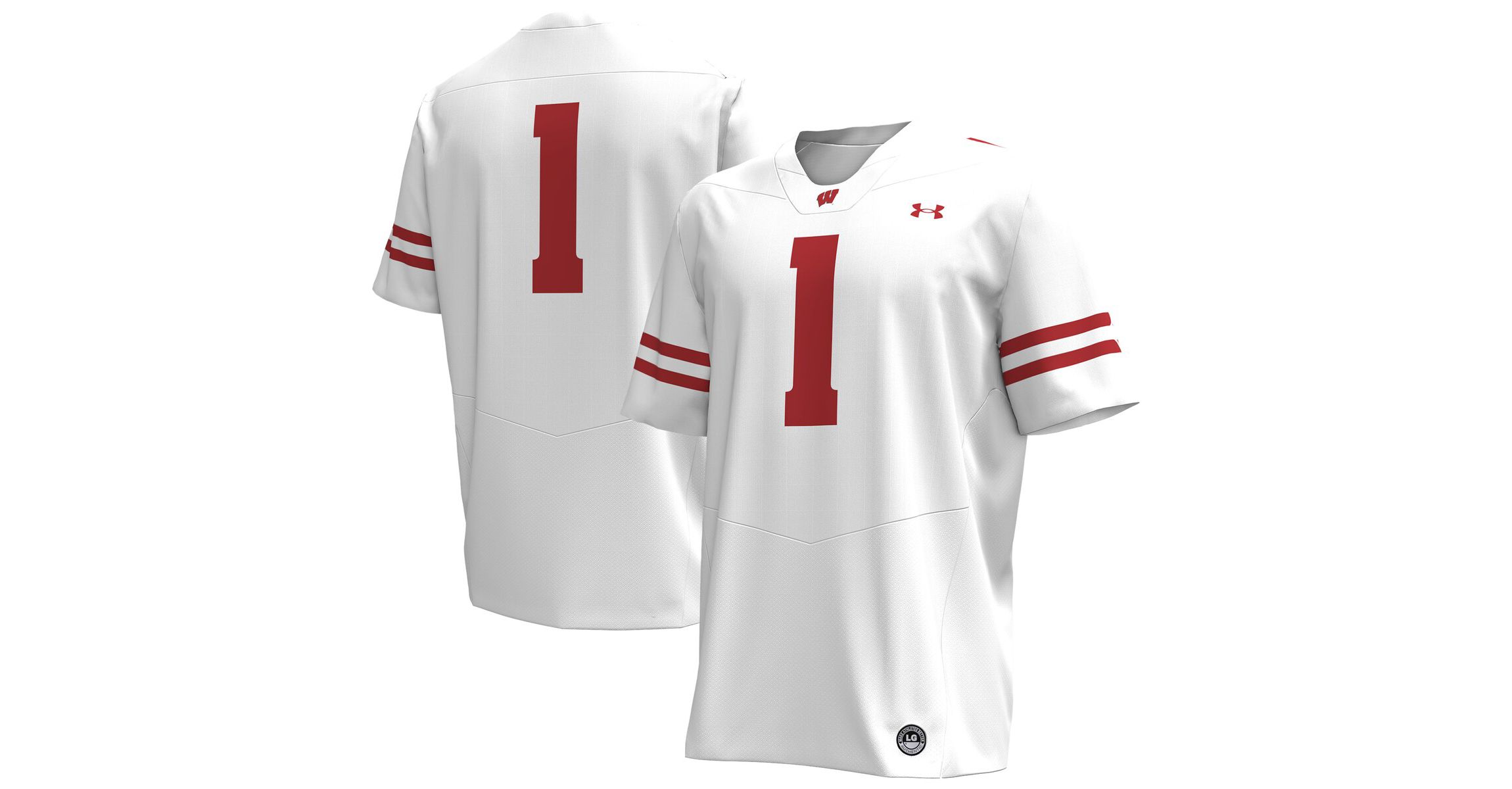 NCAA Under Armour #1 Wisconsin Badgers Replica Football Jersey