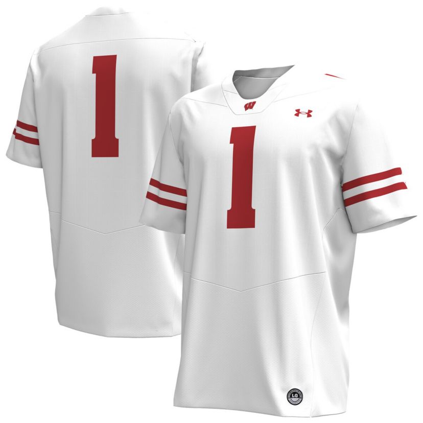 NCAA Under Armour #1 Wisconsin Badgers Replica Football Jersey