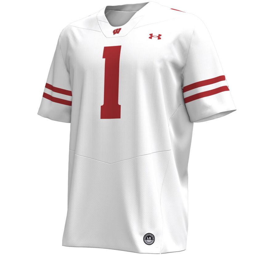 NCAA Under Armour #1 Wisconsin Badgers Replica Football Jersey