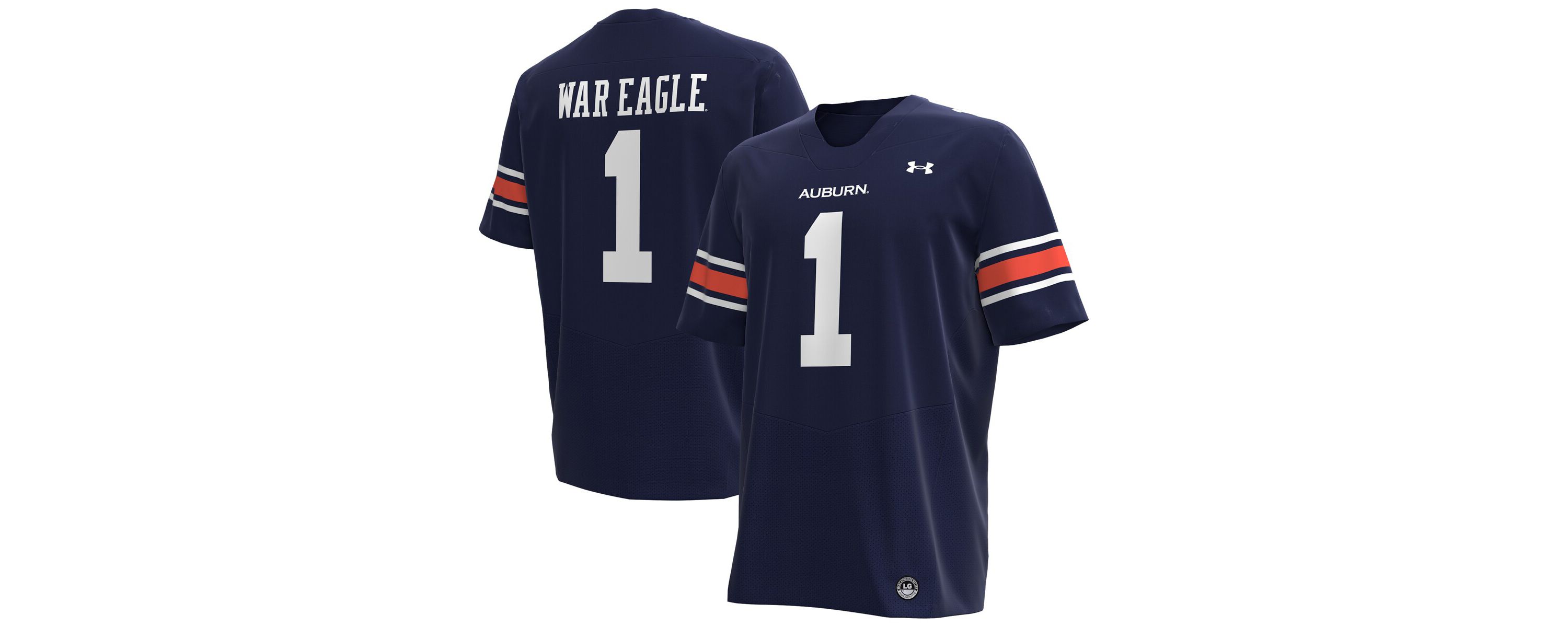 NCAA Under Armour #1 Auburn Tigers Replica Football Jersey