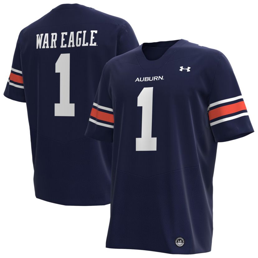 NCAA Under Armour #1 Auburn Tigers Replica Football Jersey