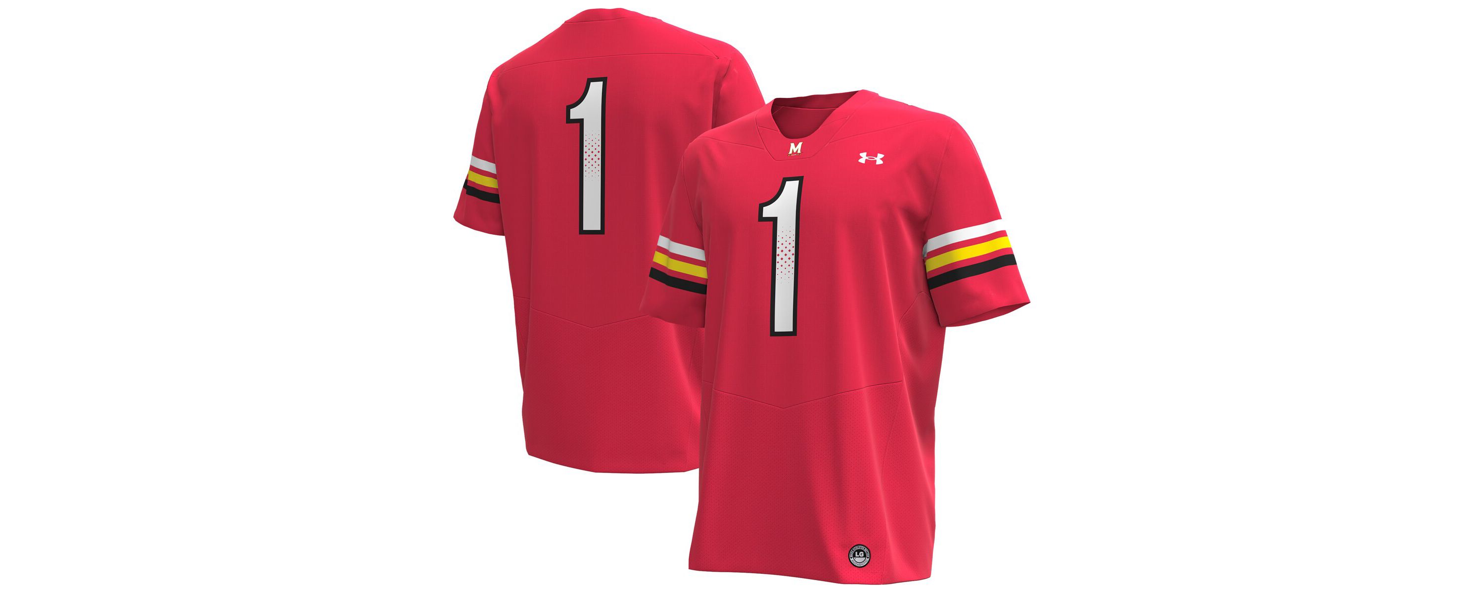 NCAA Under Armour #1 Maryland Terrapins Replica Football Jersey
