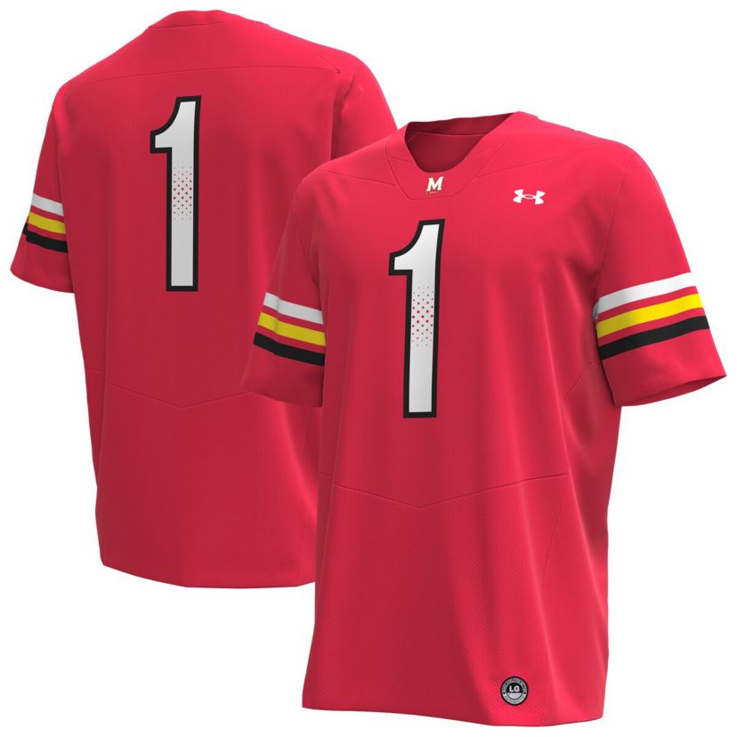 NCAA Under Armour #1 Maryland Terrapins Replica Football Jersey