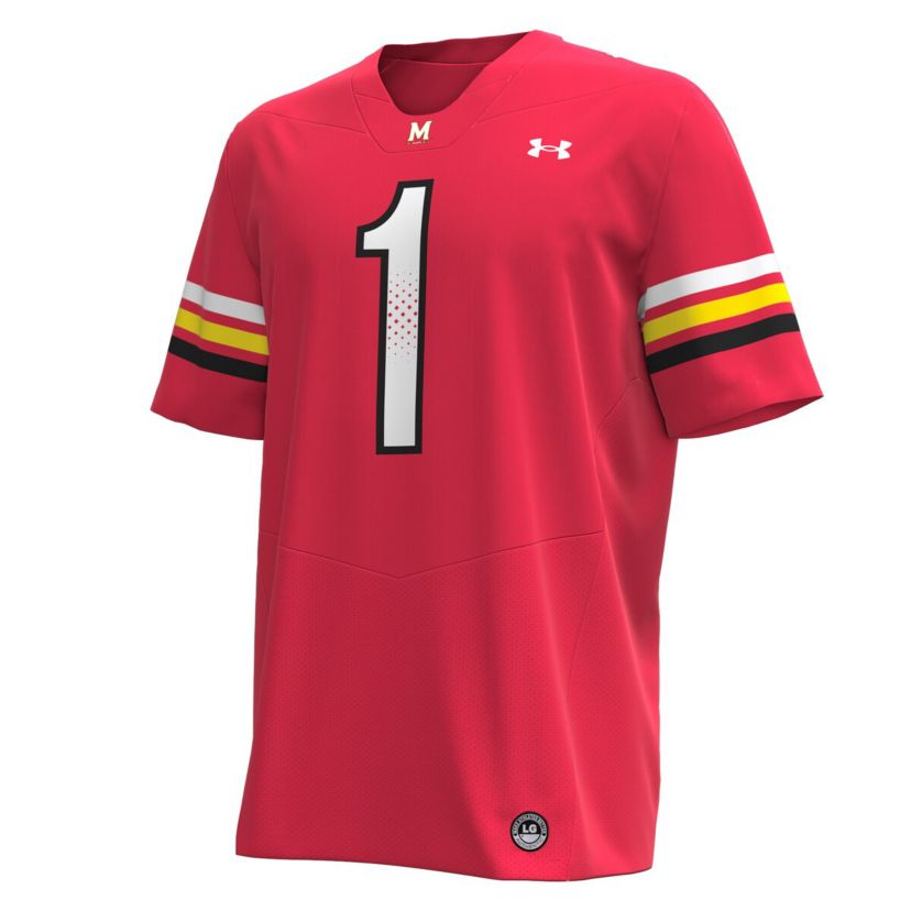 NCAA Under Armour #1 Maryland Terrapins Replica Football Jersey