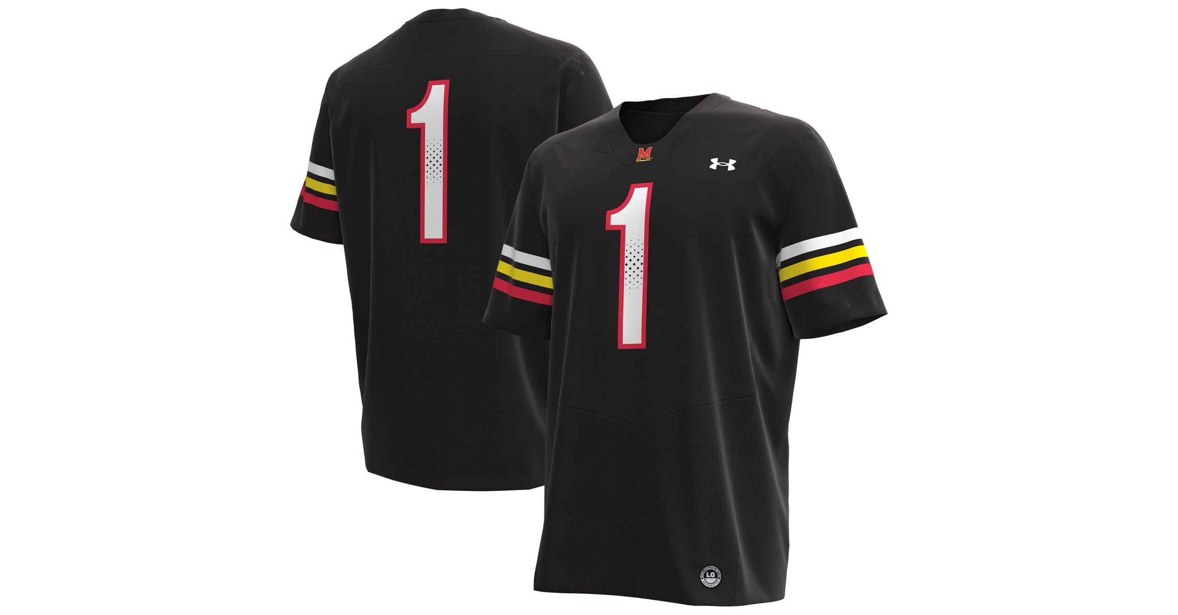 NCAA Under Armour #1 Maryland Terrapins Replica Football Jersey