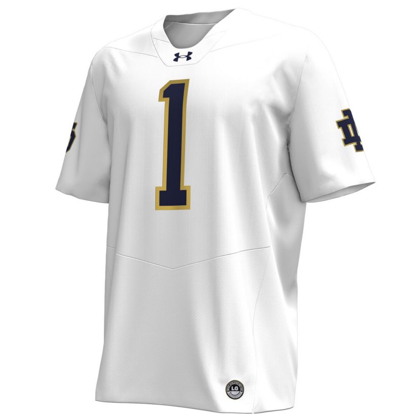 NCAA Under Armour #1 Notre Dame Fighting Irish Replica Football Jersey