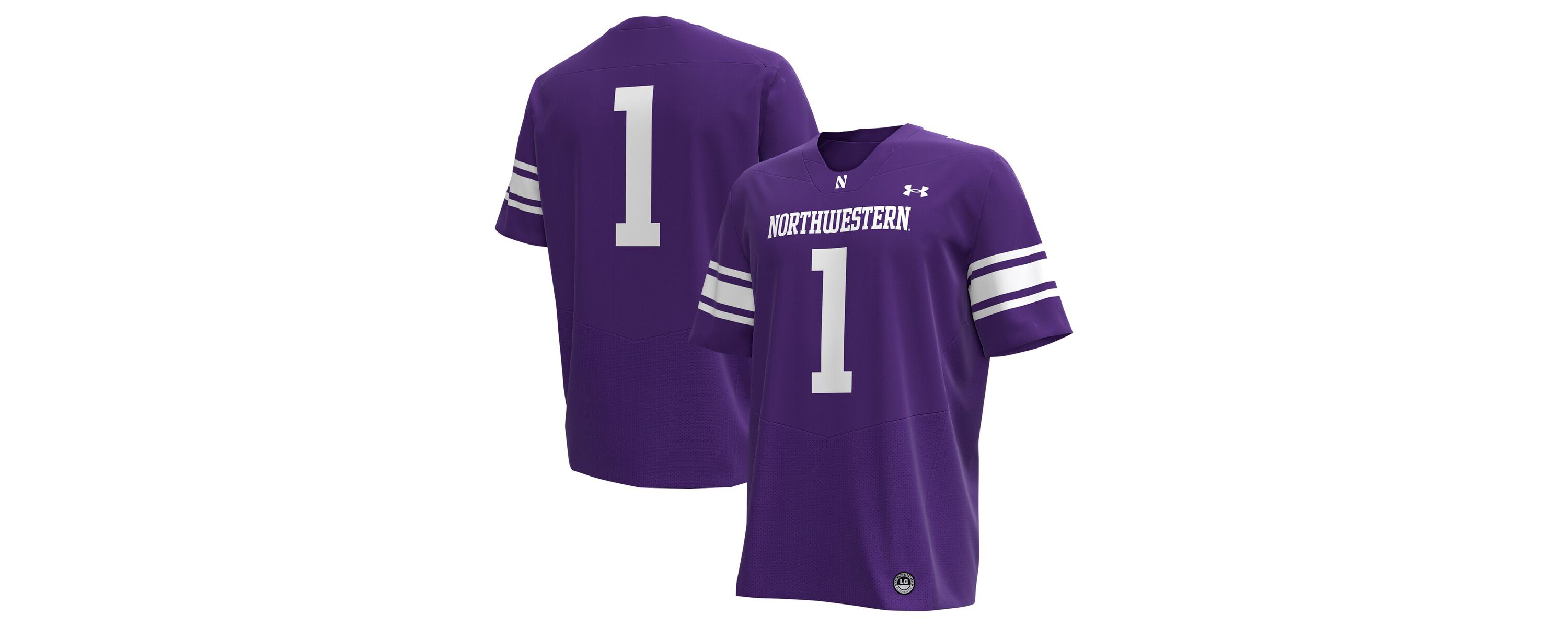 NCAA Under Armour #1 Northwestern Wildcats Replica Football Jersey