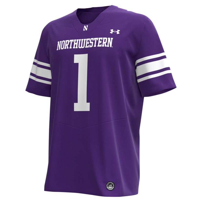 NCAA Under Armour #1 Northwestern Wildcats Replica Football Jersey