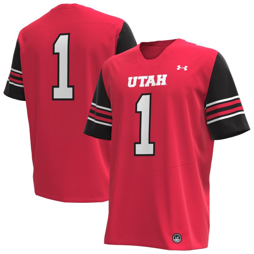 NCAA Under Armour #1 Utah Utes Replica Football Jersey