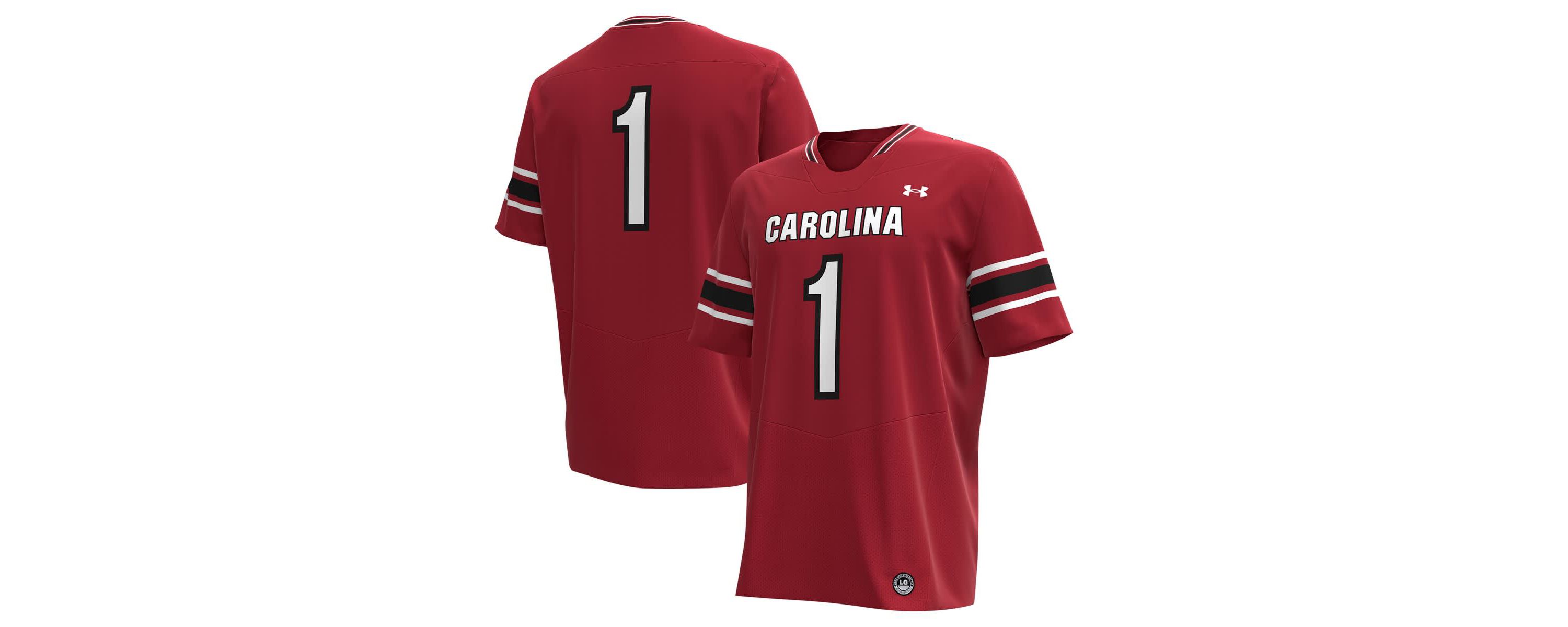 NCAA Under Armour #1 South Carolina Gamecocks Replica Football Jersey