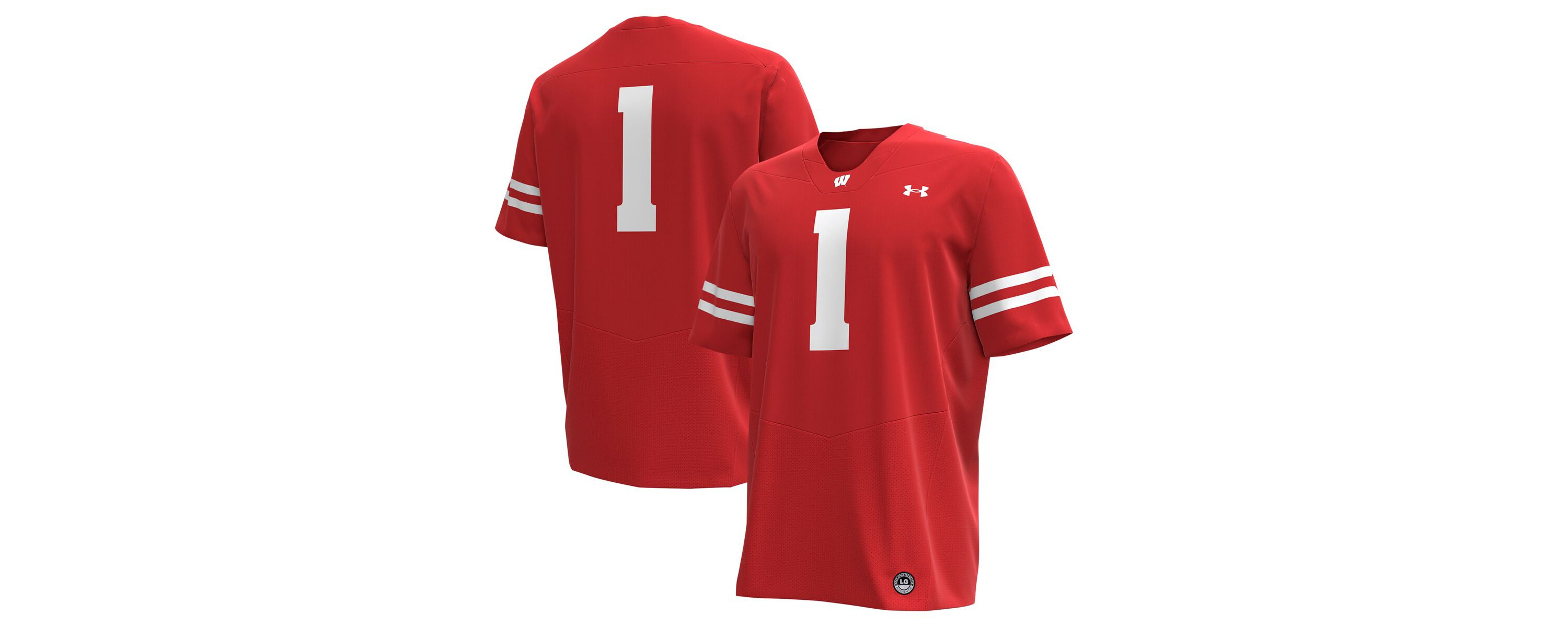 NCAA Under Armour #1 Wisconsin Badgers Replica Football Jersey