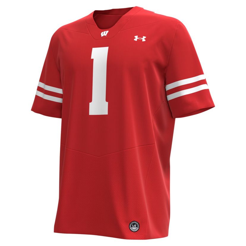 NCAA Under Armour #1 Wisconsin Badgers Replica Football Jersey