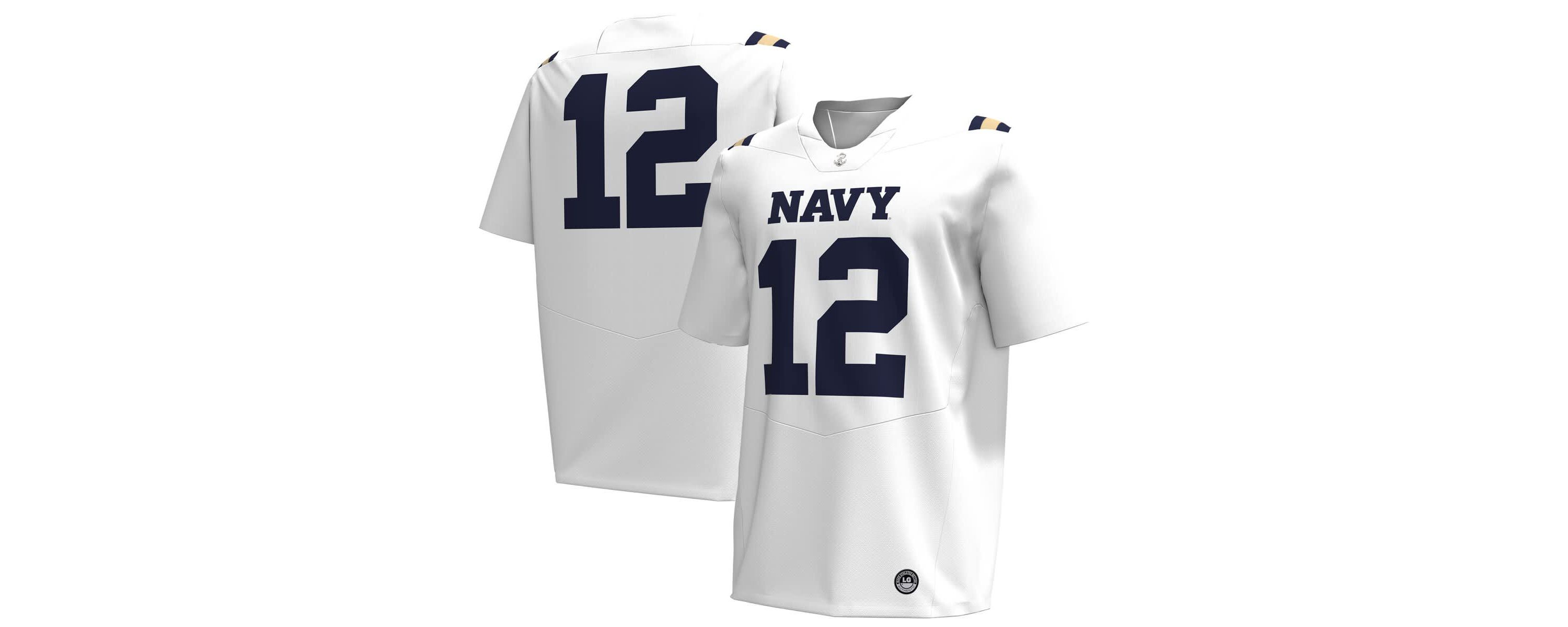 Navy Midshipmen NCAA Under Armour #12 Midshipmen Replica Football Jersey