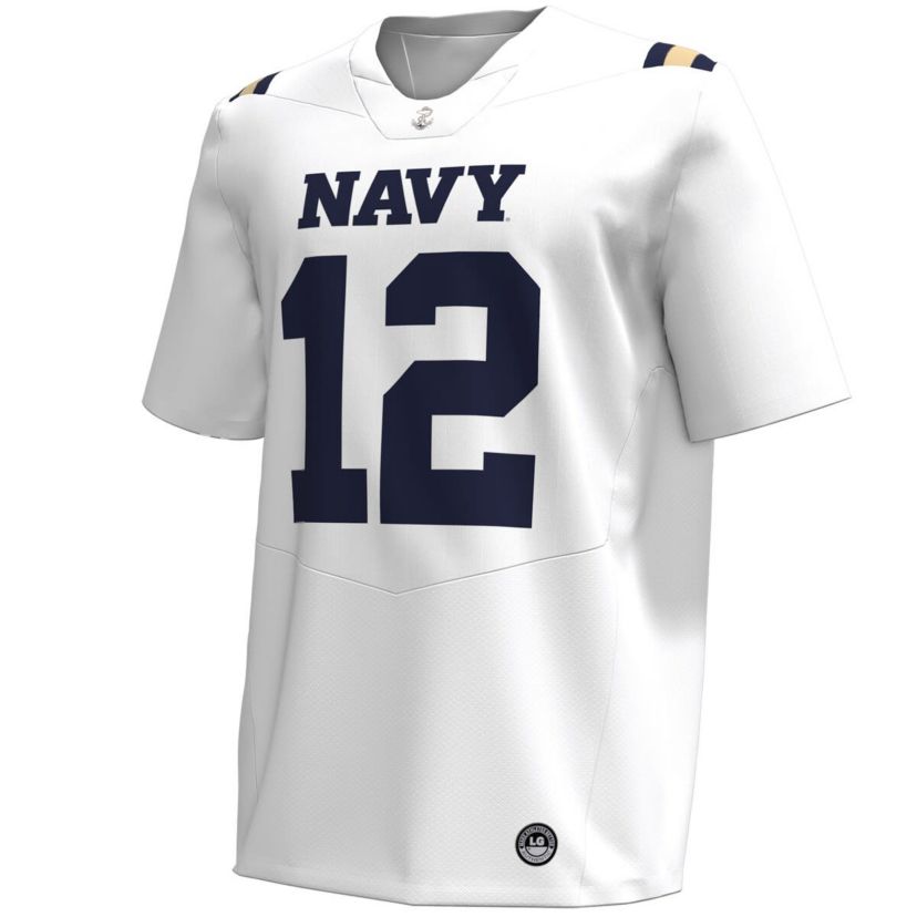 Navy Midshipmen NCAA Under Armour #12 Midshipmen Replica Football Jersey