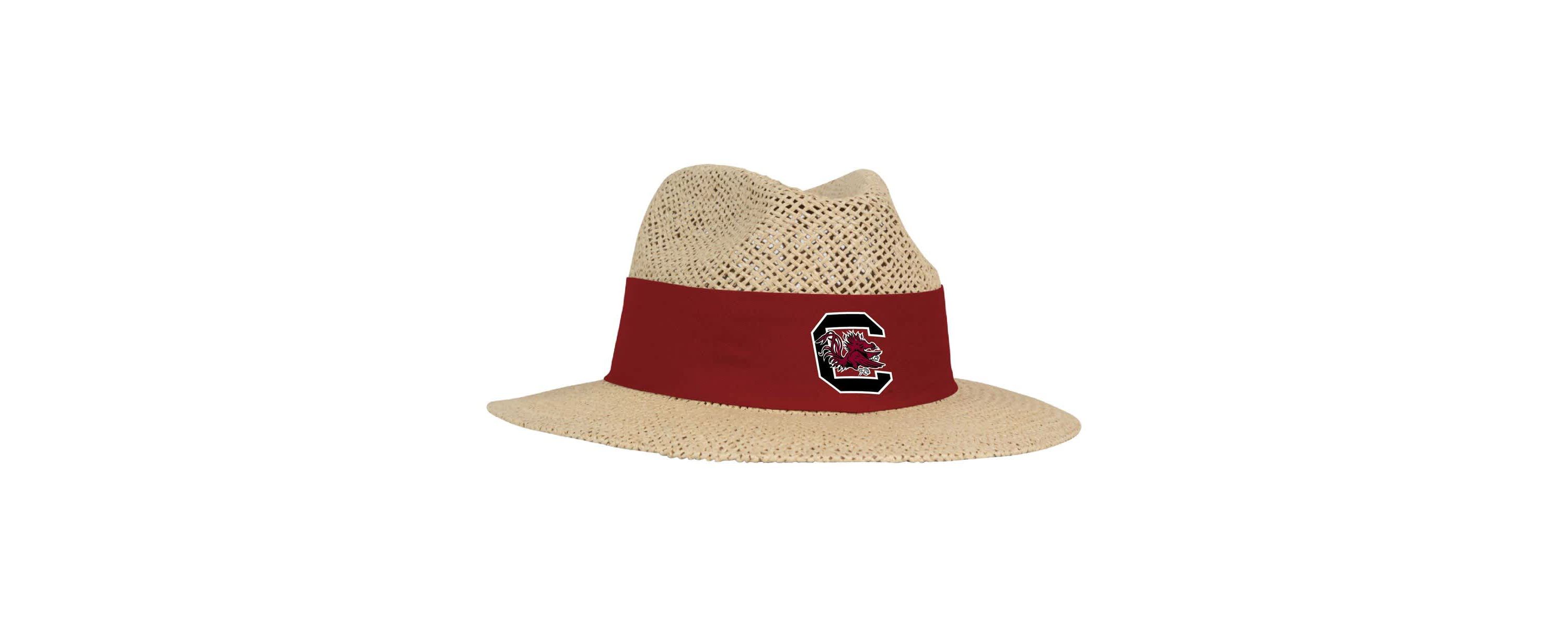 NCAA South Carolina Gamecocks Wellington Gambler Straw Hat