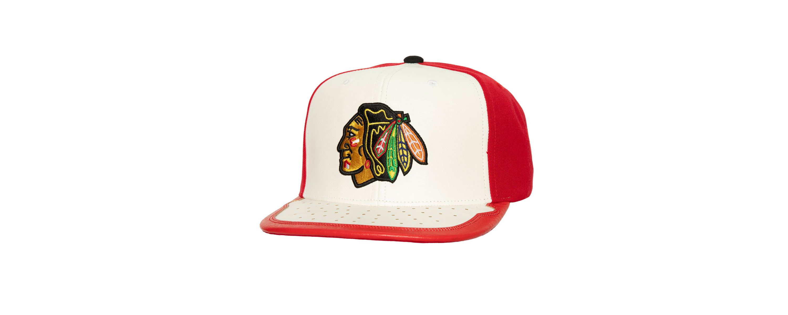 NHL White/Red Chicago Blackhawks Day One Snapback Hat