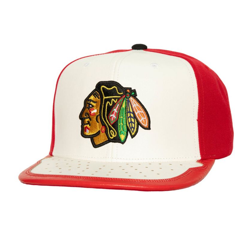 NHL White/Red Chicago Blackhawks Day One Snapback Hat