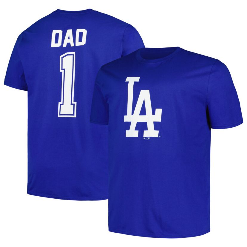 MLB Los Angeles Dodgers Big & Tall #1 Dad T-Shirt