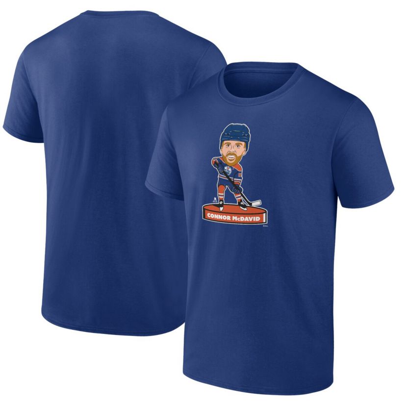 NHL Fanatics Connor McDavid Edmonton Oilers Player Bobblehead T-Shirt