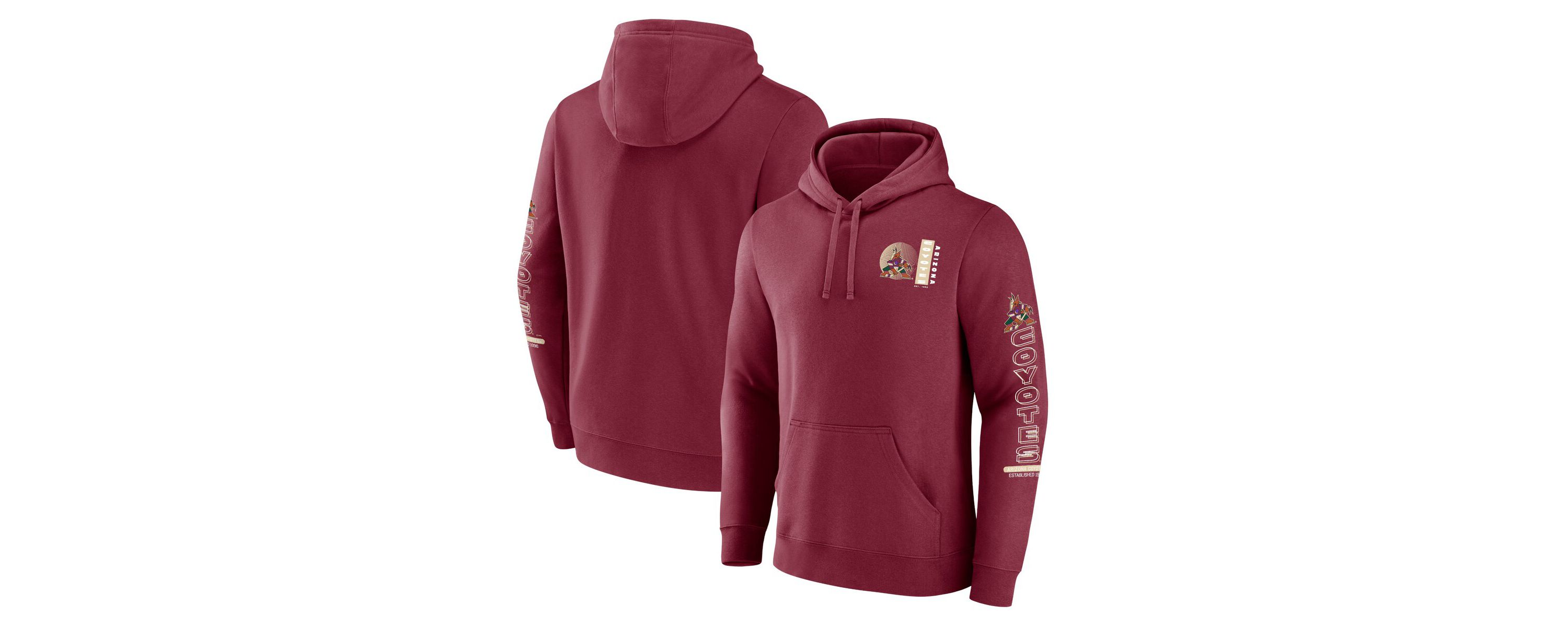 Vintage Hockey Fanatics Arizona Coyotes Revolution Pullover Hoodie