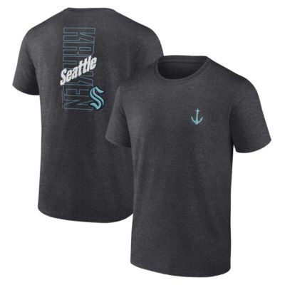 Men's NHL Fanatics Seattle Kraken Backbone T-Shirt, Grey, Small