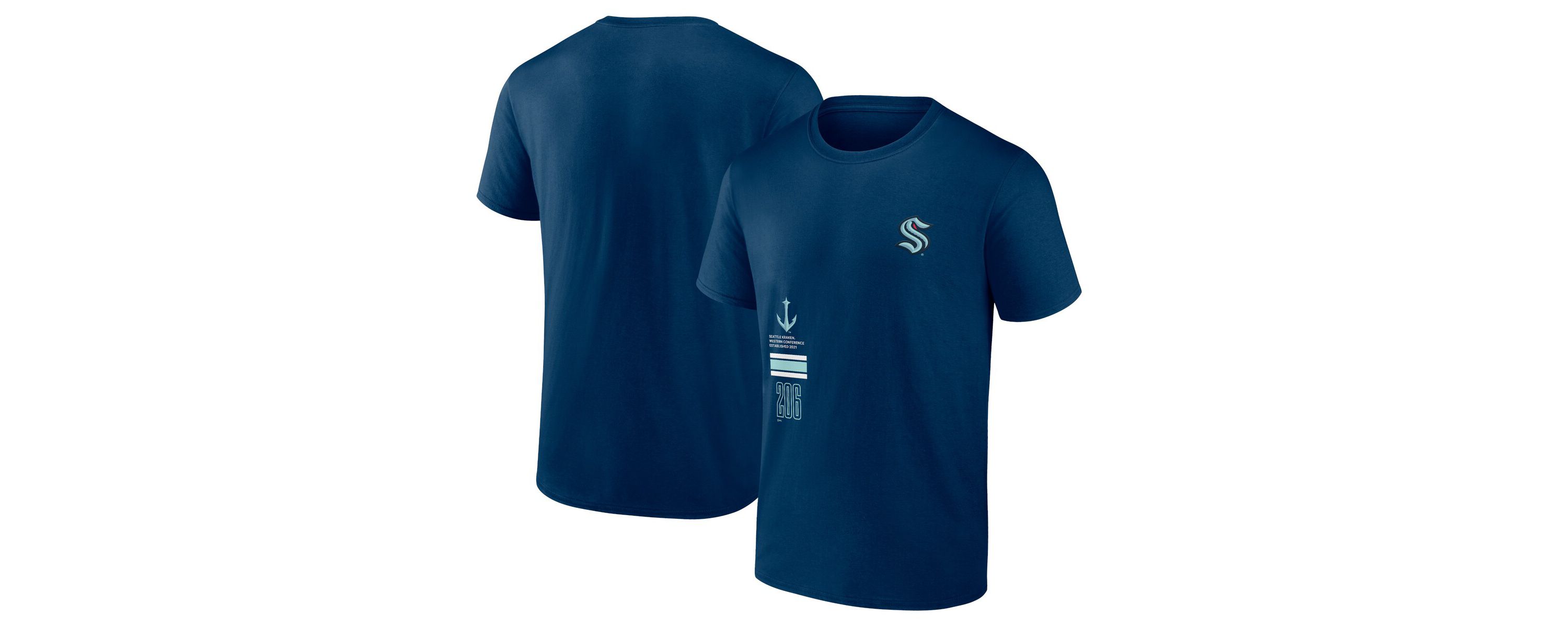 NHL Fanatics Deep Sea Seattle Kraken Represent T-Shirt
