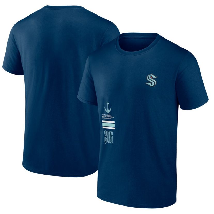 NHL Fanatics Deep Sea Seattle Kraken Represent T-Shirt