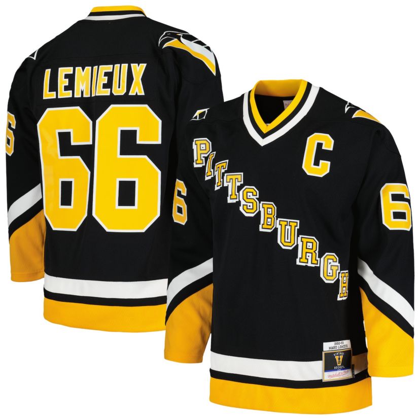 NHL Mario Lemieux Pittsburgh Penguins 1992/93 Line Player Jersey