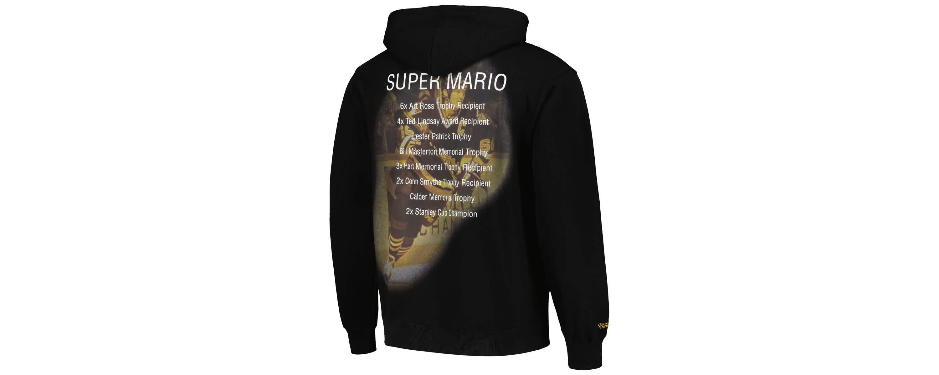 NHL Mario Lemieux Pittsburgh Penguins Premium Name & Number Fleece Pullover Sweatshirt