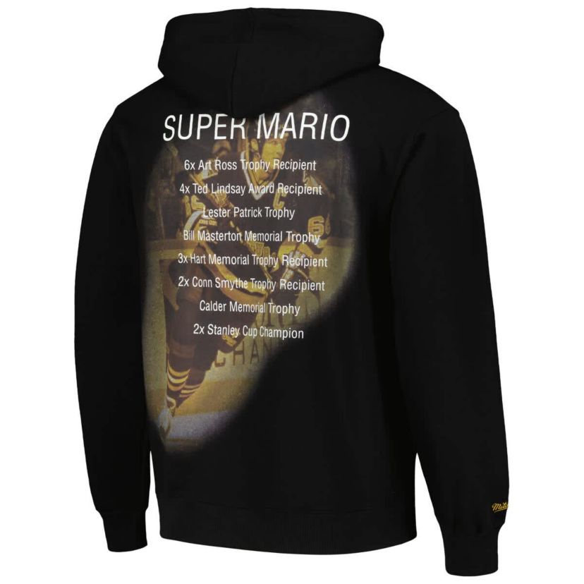 NHL Mario Lemieux Pittsburgh Penguins Premium Name & Number Fleece Pullover Sweatshirt
