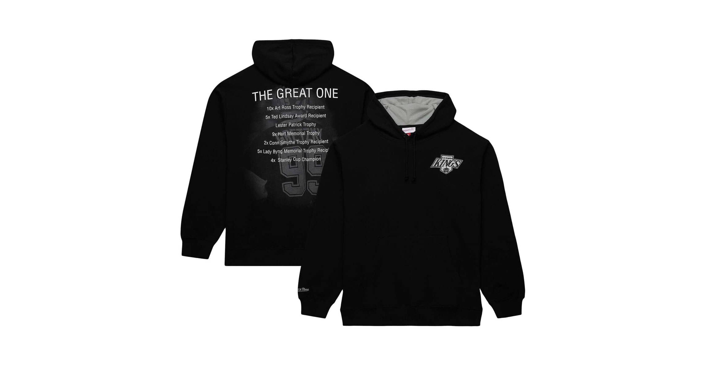 NHL Wayne Gretzky Los Angeles Kings Premium Name & Number Fleece Pullover Sweatshirt