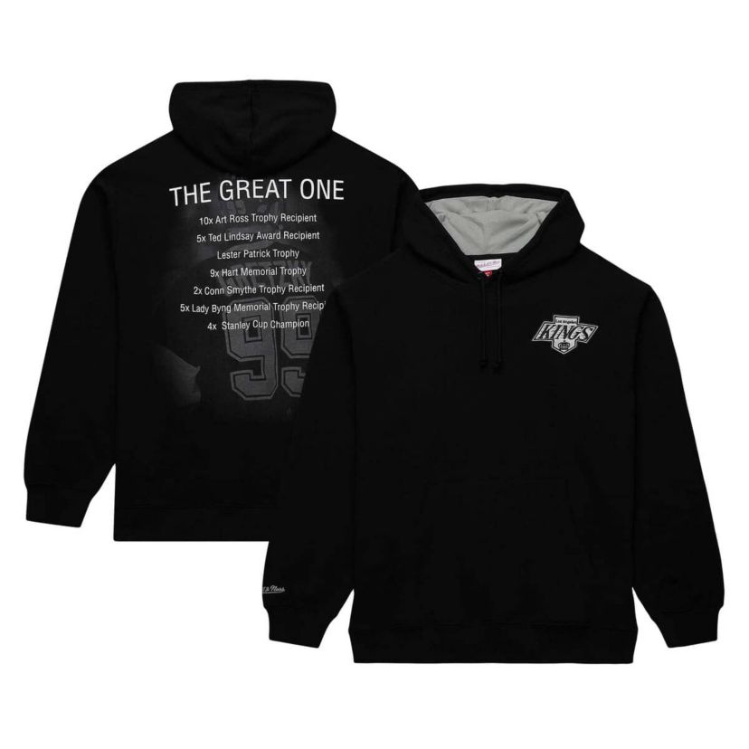 NHL Wayne Gretzky Los Angeles Kings Premium Name & Number Fleece Pullover Sweatshirt