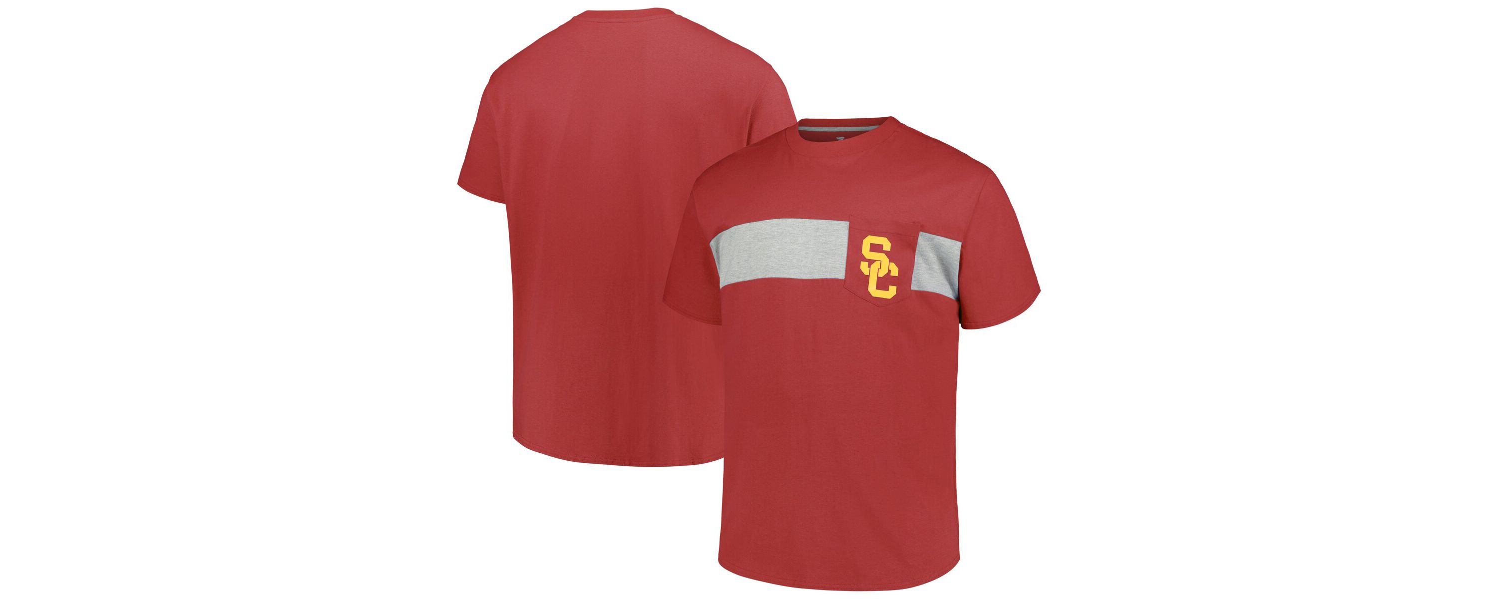 NCAA USC Trojans Big & Tall Color Stripe T-Shirt